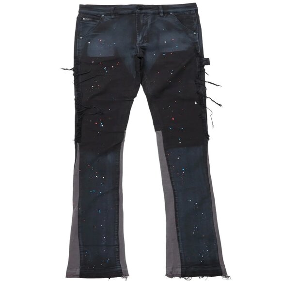 Rockstar Original Jeans Mens 32 RSM‎ 12422 Serrano Black Super Stacked Black - Picture 2 of 11